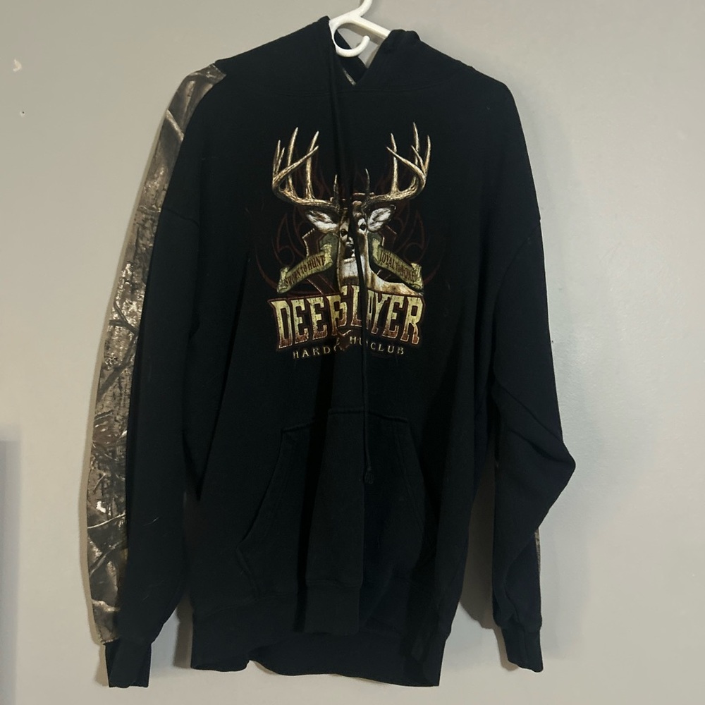 Deer Hunter Black Hoodie